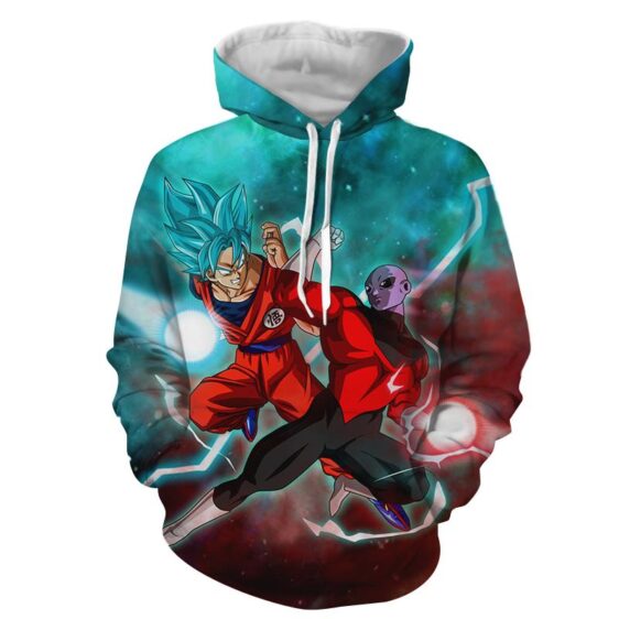 Dragon Ball Z Son Goku Versus Jiren The Gray Supreme Hoodie