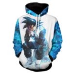 Dragon Ball Z Son Goku With His Tremendous Blue Aura Hoodie
