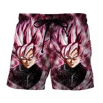 Dragon Ball Z Super Saiyan Goku Black Rose Pink Boardshort