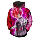 Dragon Ball Z Super Saiyan Red Hair Stabbed Goku Black Hoodie