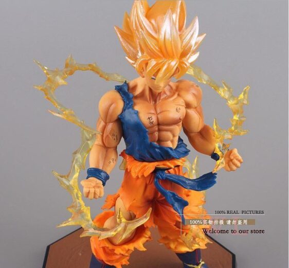 Dragon Ball Z Super Saiyan Son Goku Battle Version Action Figure 6.8' - Saiyan Stuff