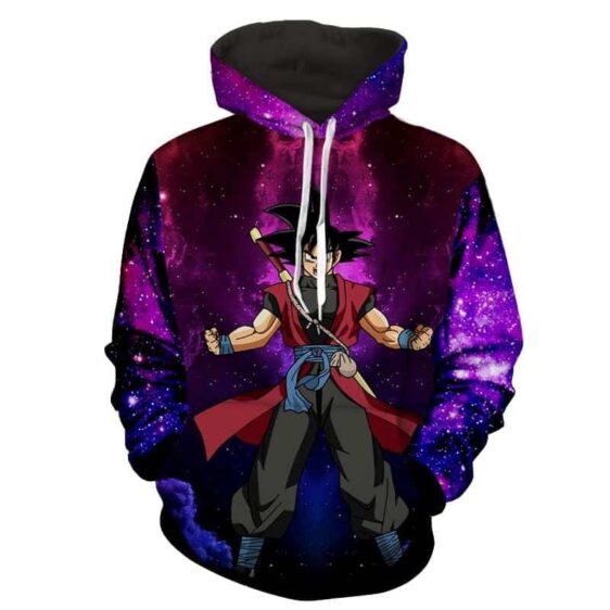 Dragon Ball Z The Amazing Son Goku With Sword Purple Hoodie