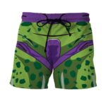 Dragon Ball Z Villain Cell Green Cosplay Swimming Trunks