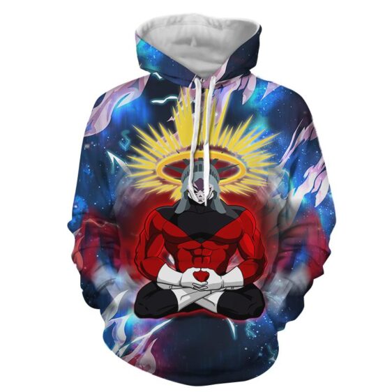 Dragon Ball Z Yellow Aura Crowned Jiren The Gray Hoodie