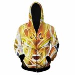 Dragon Ball Z - Super Saiyan Majin Vegeta 3D Zip Up Hoodie - Saiyan Stuff