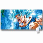 Enraged Goku Super Saiyan God Super Saiyan Desk Mouse Pad