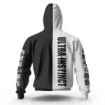 Epic Ultra Instinct Goku Japanese Art Zip Hoodie
