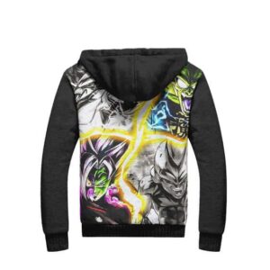 Evil Buu Goku Black Zamasu Fusion Badass Fleece Hooded Jacket