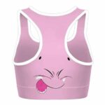 Fat Majin Buu Dragon Ball Z Pink Cool and Cute Sports Bra