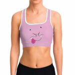Fat Majin Buu Dragon Ball Z Pink Cool and Cute Sports Bra