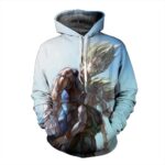 Father and Son Bloody Majin Vegeta Super Saiyan Kid Trunks 3D Hoodie - Saiyan Stuff