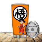 Fierce Kid Son Goku Kanji Sign Dragon Ball Z Awesome Tumbler