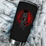 Fierce Son Goku Red Kame Kanji Dragon Ball Z Black Tumbler