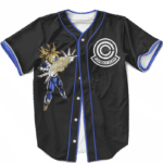 Future Trunks Blasting Nug Capsule Corp Stylish Baseball Jersey