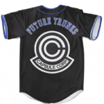 Future Trunks Blasting Nug Capsule Corp Stylish Baseball Jersey