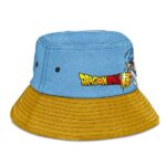 Future Trunks Dragon Ball Super Denim Blue Gold Bucket Hat