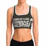 Future Trunks Motivational Quote DBZ Cool Awesome Sports Bra