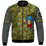 Future Trunks Stuck in a Pool of Marijuana Kush 420 Bomber Jacket