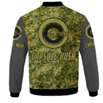 Future Trunks Stuck in a Pool of Marijuana Kush 420 Bomber Jacket Back