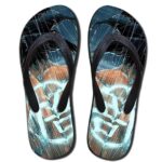 Go Symbol Kanji Goku Under the Rain Beach Sandals Flip Flops Shoes