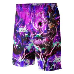 Goku Black Power Up Attack Art Basketball Shorts