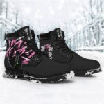 Goku Black Super Saiyan Rose Silhouette Combat Boots