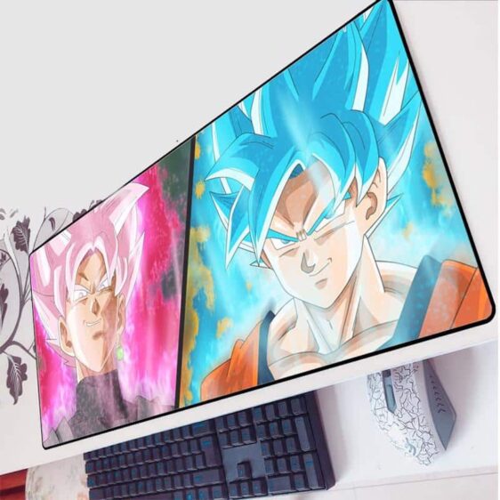 Goku Black Super Saiyan Rose Vs Goku Blue SSGSS Mouse Pad