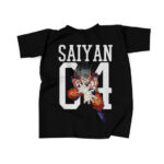 Goku Kamehameha Wave Saiyan Jersey Black Shirt