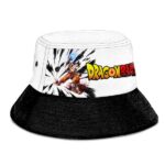Goku Spirit Bomb Dragon Ball Z White and Black Bucket Hat