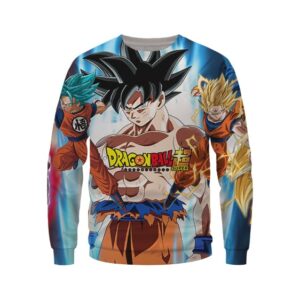 Goku Transformation Thunder Black Super Saiyan Sweatshirt