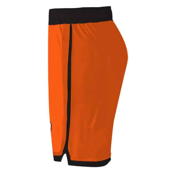 Goku Wisdom Kanji Black Orange Basketball Shorts