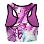 Goku vs Vegeta Ki Attack Cartoony DBZ Powerful Sports Bra