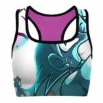 Goku vs Vegeta Ki Attack Cartoony DBZ Powerful Sports Bra