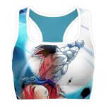 Goku vs Vegeta Ki Attack Dragon Ball Z Powerful Sports Bra