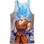 Goku Super Saiyan Blue God DBZ Cool Tank Top - Saiyan Stuff