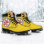 Goku's Family Descendant Kanji Yellow Combat Boots