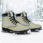 Goku's Nimbus Cloud Pattern Light Gray All Season Boots