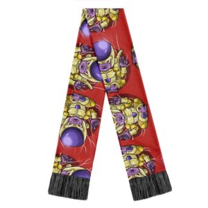 Golden Frieza Epic Peace Out Pose Pattern Wool Scarf