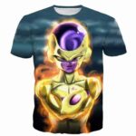 Golden Frieza Goruden Furiza Ultimate Evolution 3D T-Shirt - Saiyan Stuff