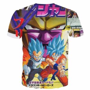 Golden Frieza Super Saiyan God Goku Vegeta Blue Hair 3D T- Shirt - Saiyan Stuff