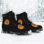 Grandpa Gohan With Baby Goku Black All Weather Boots
