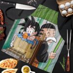 Grandpa Gohan with Baby Son Goku Dragon Ball Cute Cool Apron