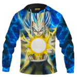 Dragon Ball Z Super Saiyan Vegeta Blue Hair Form Hoodie