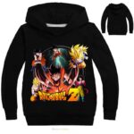 DBZ Son Goku Super Saiyan Forms Kids Long Sleeve Hoodie