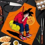 Hip Son Goku Sitting on Nimbus Dragon Ball Z Awesome Apron