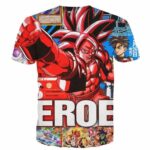 Japan Magazine Full Cover Gogeta Heroe SSJ4 Stylish 3D Shirt - Saiyan Stuff
