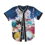 Goku & Son Gohan Super Saiyan Evolution Baseball Jersey