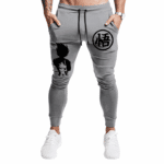 Goku Kanji Training Symbol Vegeta & Kid Goku Gray Joggers