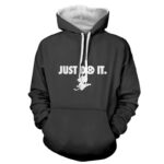 Just Do It Slogan Dragon Ball Kid Goku Dope Black Hoodie