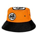 Kame Kanji Dragon Ball Z Orange and Black Cool Bucket Hat